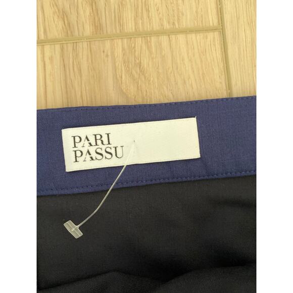 Pari Passu Orsa Skirt Blue Wool Blend Waist 52.5 inches Size  7C  Plus - Picture 2 of 5